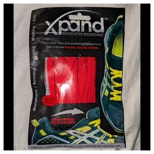 New pair Xpand Shoelaces Red